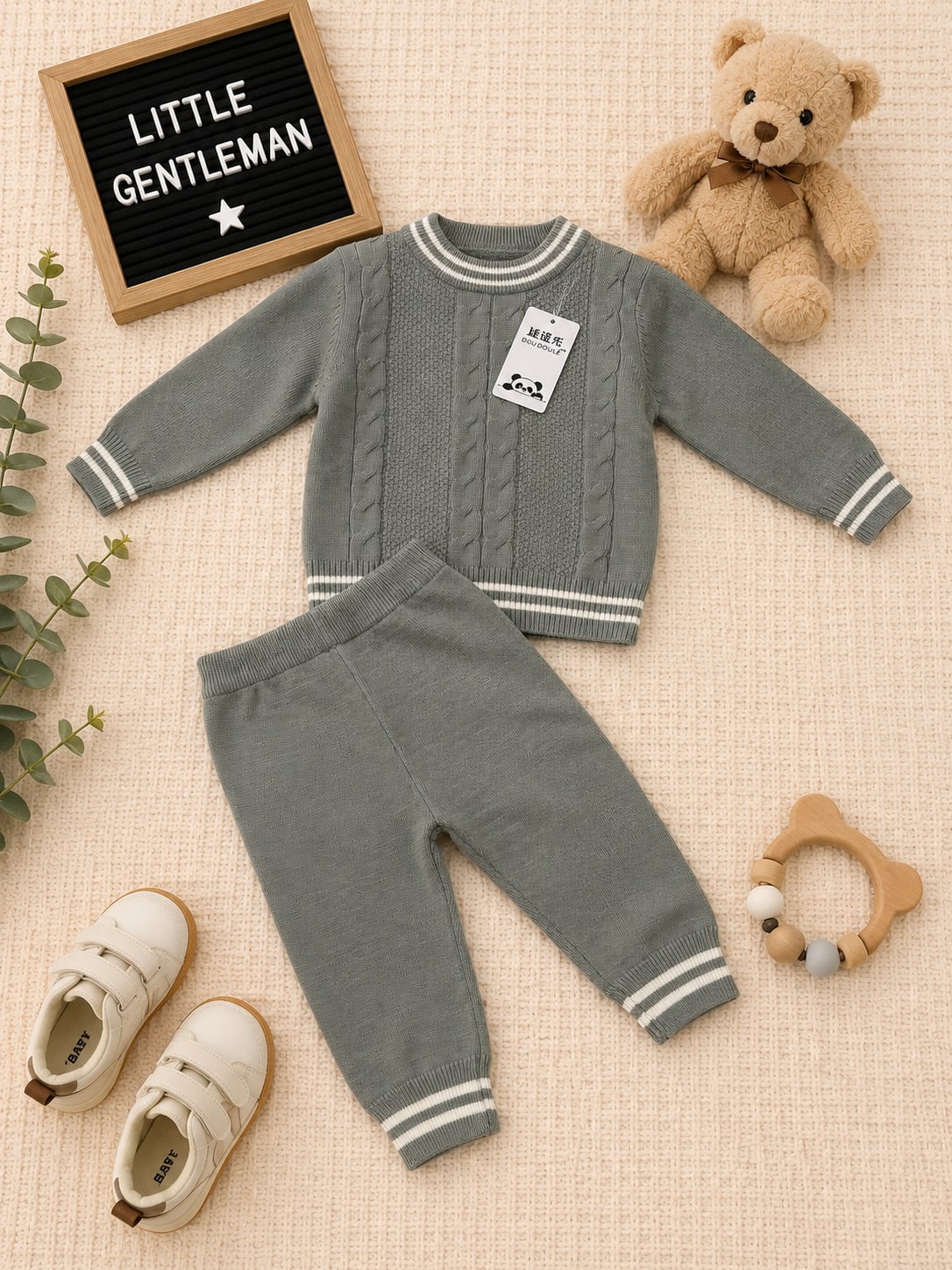 Soft Grey-Green