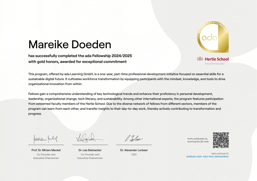 Certificate preview