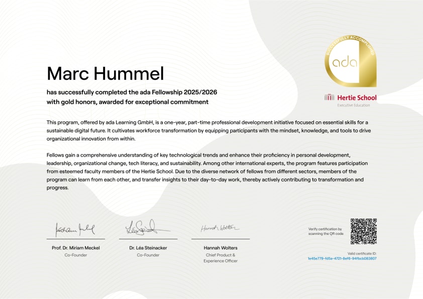 Certificate preview