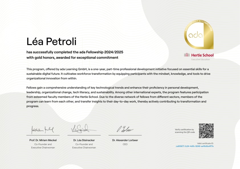 Certificate preview