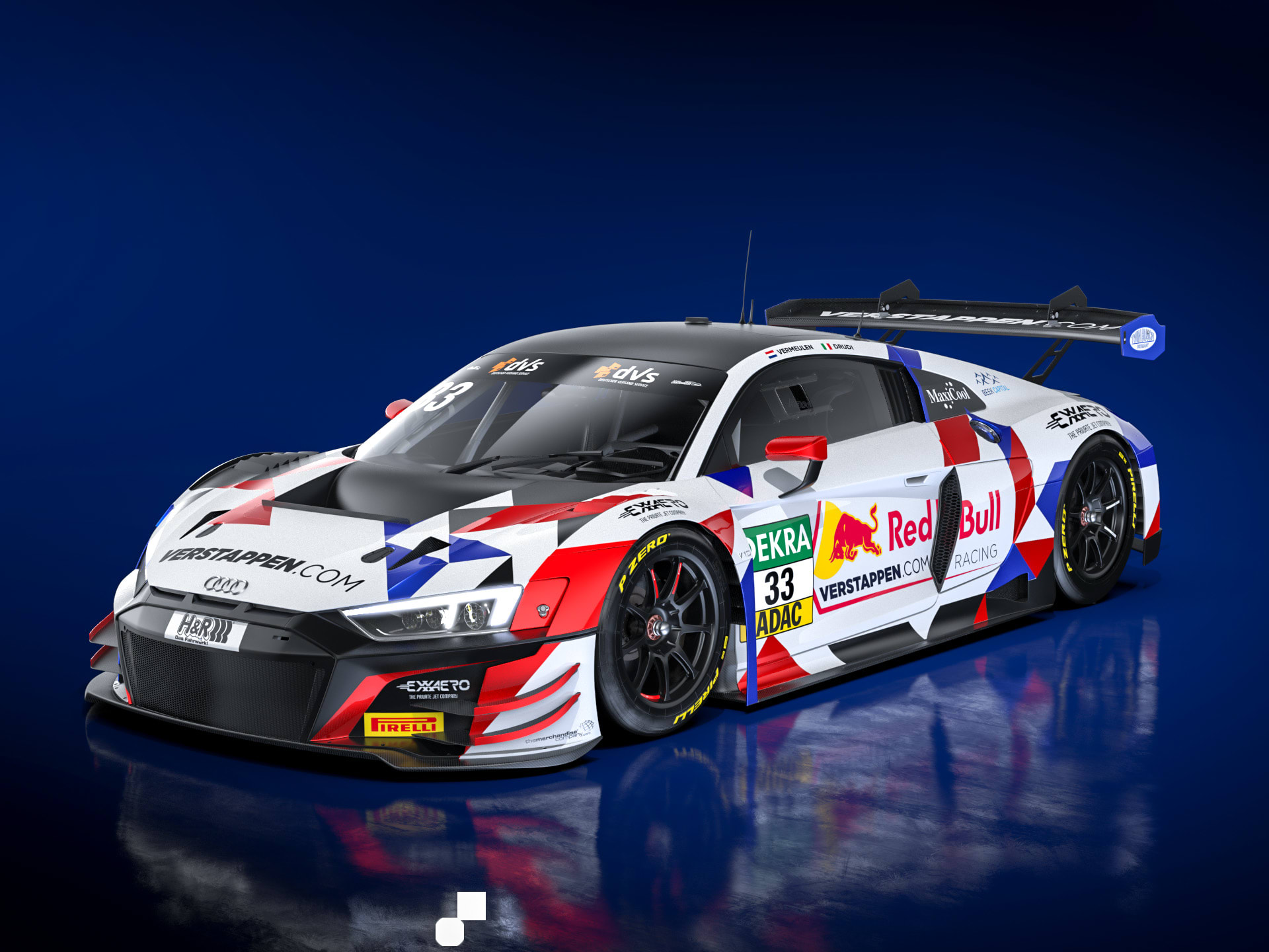 Car Collection with Verstappen Red Bull Audi | ADAC GT Masters