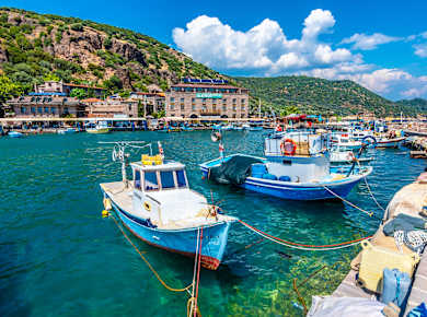 Behram, alter Hafen von Behramkale, Provinz Canakkale