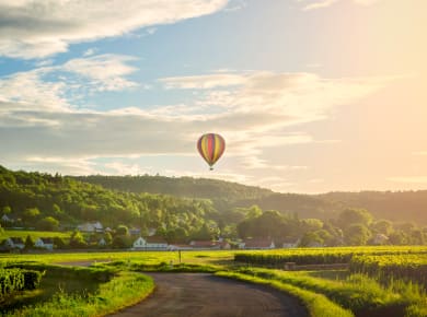 Ballonfahrten im Burgund