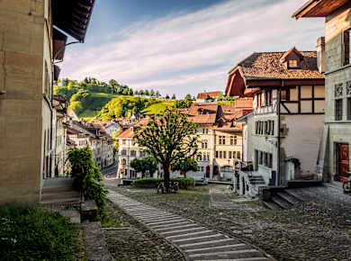 Fribourg, Treppenweg