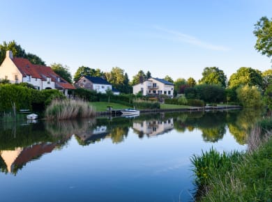 Gent, Bootsfahrt auf der Leie von Gent