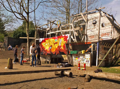 Köln, Friedenspark, Bauspielplatz