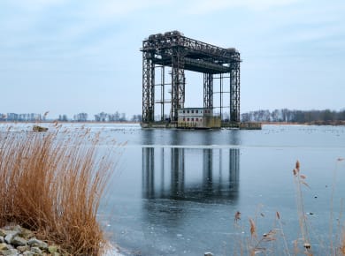 Karnin (Usedom), Hubbrücke Karnin