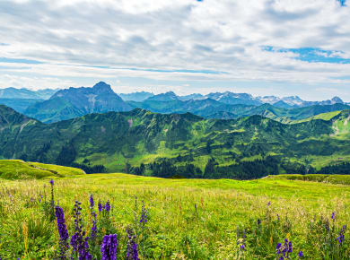 Kleinwalsertal, Blick vom Hohen Ifen