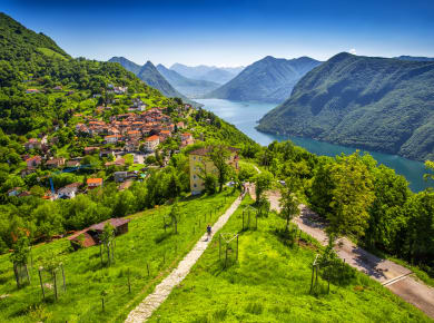 Tessin, Blick auf Lugano