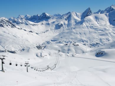Ski Arlberg, Sessellift vom Zürser See
