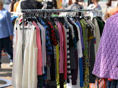 Zürich, Flohmarkt am Bürkliplatz