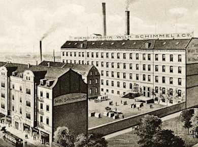 Die Stötteritzer Schimmel-Werke für Musikinstrumente um 1914