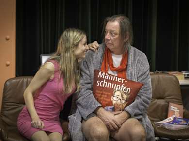 Ehefrau und Kranker