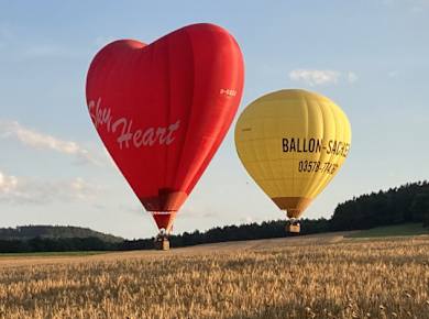 Herzballon Sky Heart