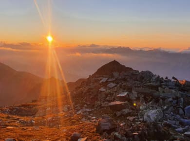 Sonnenaufgang Glungezergipfel