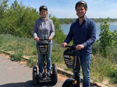 Mit dem Segway bis zum Markkleeberger See