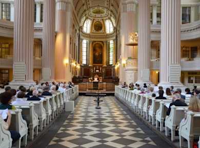 Die prachtvolle Nikolaikirche in Leipzig.
