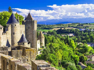 Ausflug in die befestigte Stadt Carcassonne von Toulouse aus