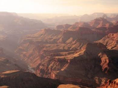 Grand Discovery Flugzeugtour mit Hummer-Tour bei Sonnenuntergang im Grand Canyon