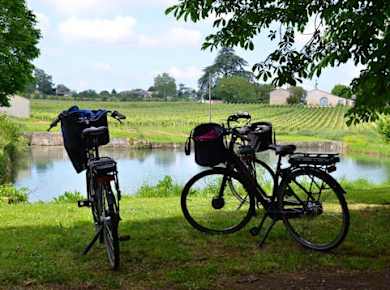 Radtour im Herzen der Weinberge von Saint-Emilion