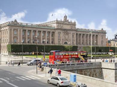 City Sightseeing Hop-on-Hop-off-Bustour durch Stockholm