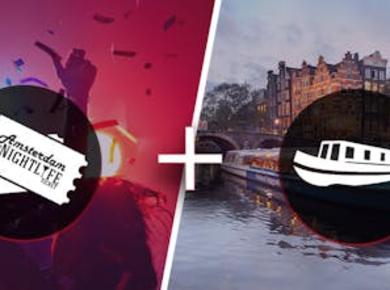 Amsterdam Nightlife und Open Boat Canal Cruise Ticket