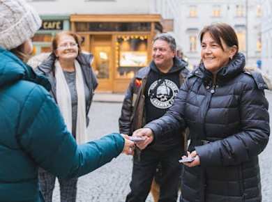Rundgang zum Thema Obdachlosigkeit in Wien