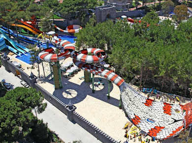 Aqualand waterpark with transfer