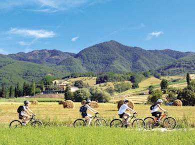 Toskana mit dem Fahrrad und Safranverkostung