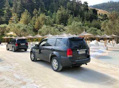 Thassos 4x4 Vier-Strand-Flucht