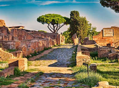 Antike Ostia Wanderung