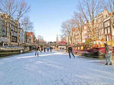 Winterliche Stadtrundfahrt durch Amsterdam