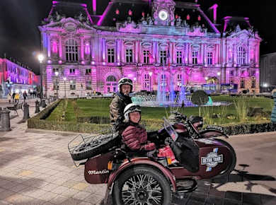 Retro Beiwagen Tour bei Nacht
