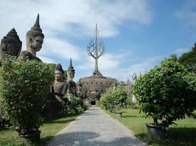 Vientiane Halbtagestour zum Buddha Park inklusive Mittagessen
