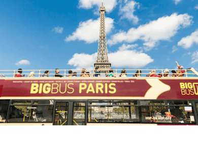 48h hop-on hop-off Big Bus tour of Paris with panoramic river cruise