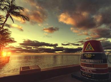 Key West sunset Tiki Boat cruise