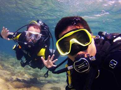Abades Bay Try Dive