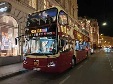 Big Bus Panorama-Stadtrundfahrt durch Wien bei Nacht