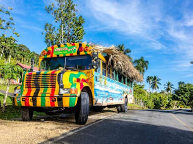 Dominikanische Landschaft, Kultur und Strandurlaub mit Mittagessen