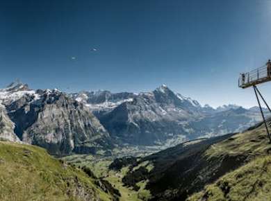 Seilbahnfahrt nach Grindelwald-First