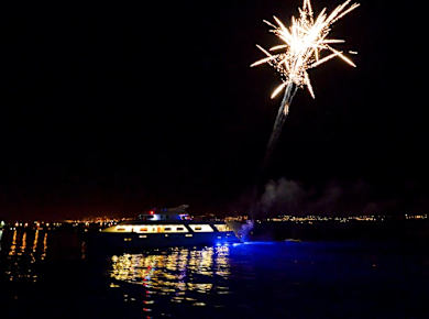 Cyprus Night Cruise on the Ocean Vision with Fireworks