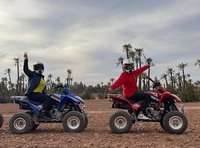 Halbtägiger Ausflug mit Tourguide auf einem Quad in Marrakesch