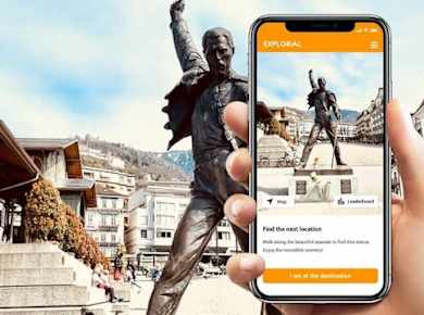 Erkundungstour durch Montreux mit Smartphone-Spiel