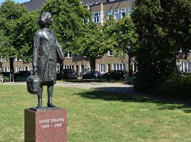 Die Geschichte von Anne Frank und Führung in ihrem Viertel