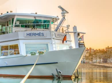 Lyon-Mittagskreuzfahrt auf dem Hermès-Restaurantboot