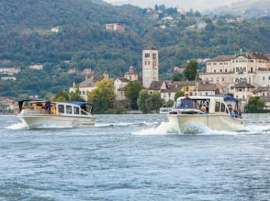 Bootstransfer vom Ortasee zur Insel San Giulio