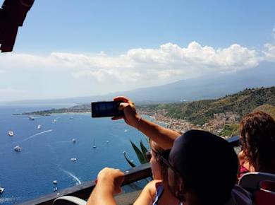 Taormina City by See Bus Ticket - Blue or Red Line