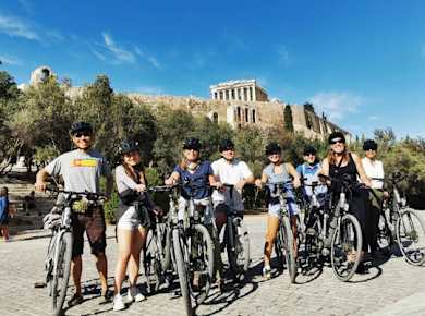 Athens Old Town and Acropolis guided e-bike tour