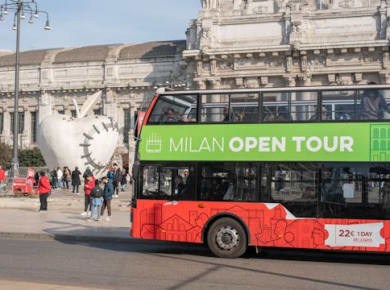 Open Bus Mailand 24-Stunden-Hop-on-Hop-off-Ticket für 2 Linien