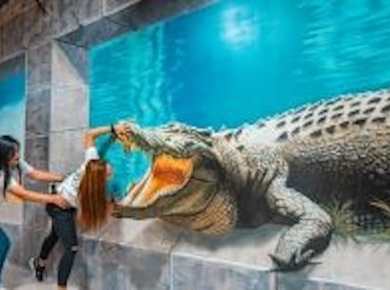 Eintrittskarte für das 3D World Trick-Art Selfie Museum